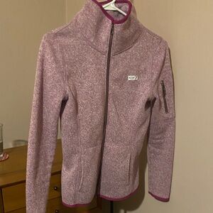 Old Navy Magenta Sweater material Sports Zip Jacket Size XS